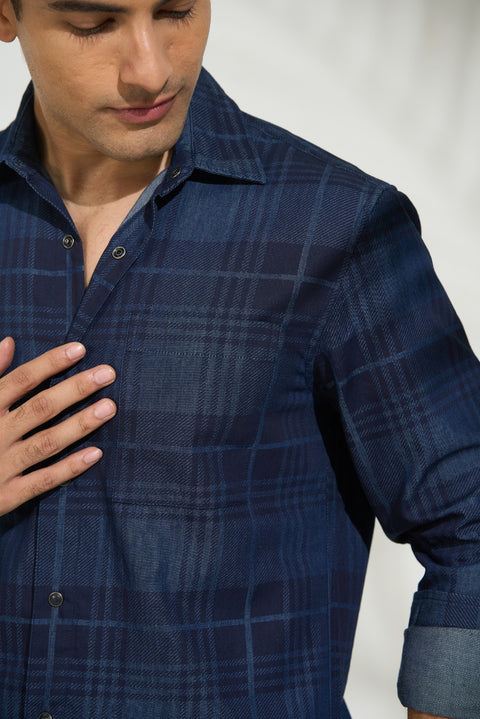 Denim Snap Button Shirt