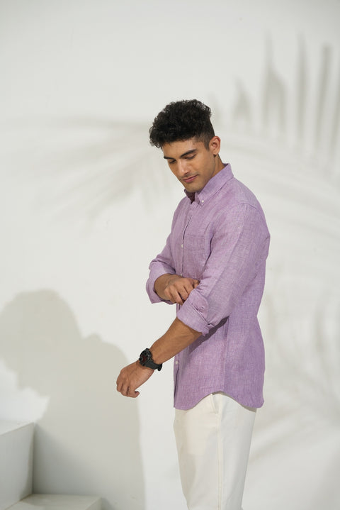Lavender Linen Shirt