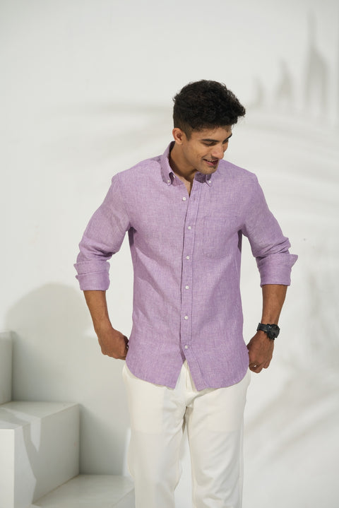 Lavender Linen Shirt