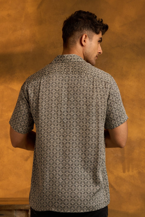 Moroccan Print Boho Shirt
