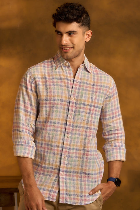 Checks Pure Linen Shirt
