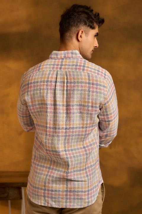 Checks Pure Linen Shirt