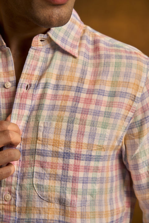 Checks Pure Linen Shirt