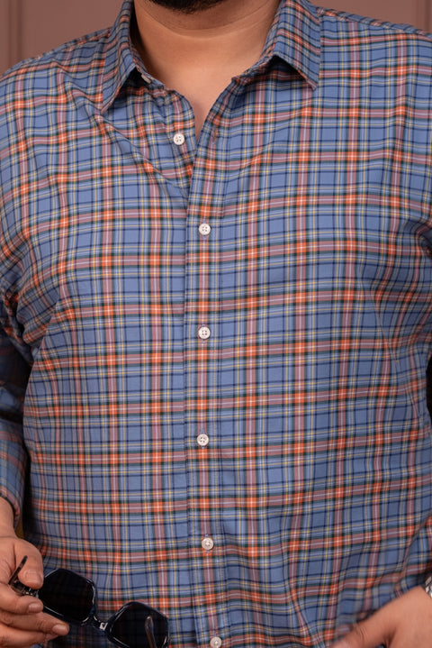 English Manor Carbon Peach Shirt Size Inclusive - (Up to 5XL)