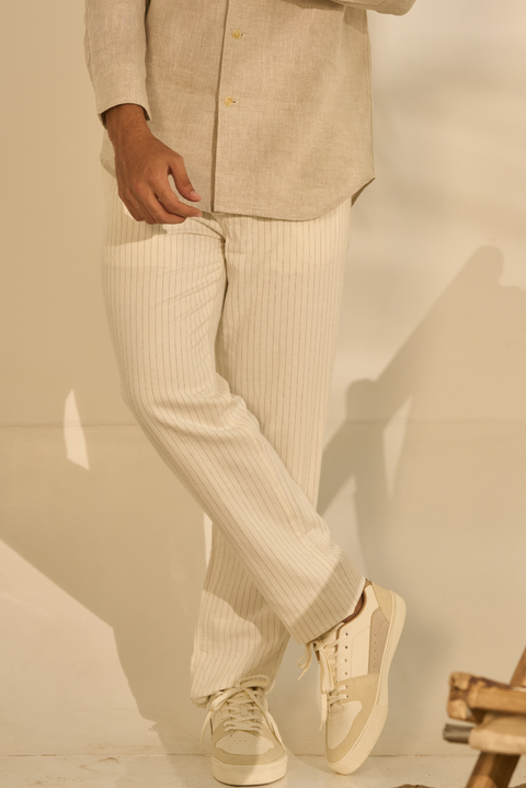 Weekender Stripes Pants In Slim Fit