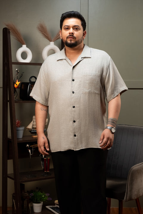 ZigZag Groove Shirt Size Inclusive - (Up to 5XL)