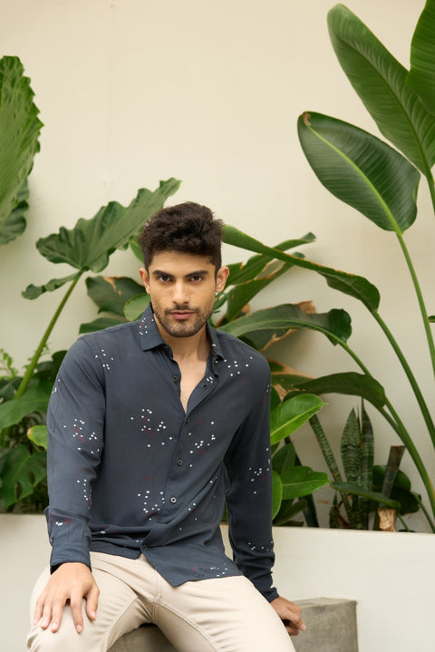 Brewed for the Beach – Print Modal Shirt