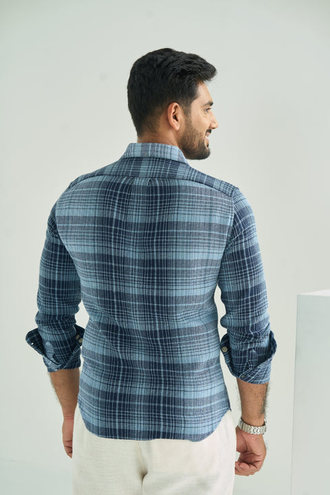 Graphic Blue Checks