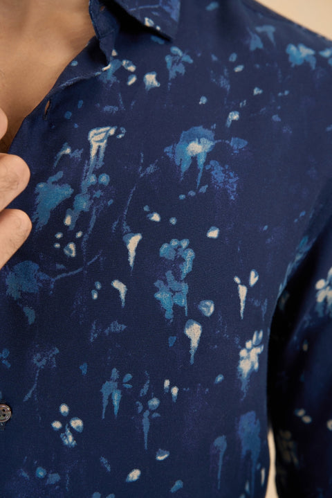 Printed Modal Shirt