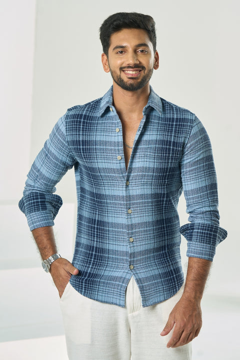 Graphic Blue Checks