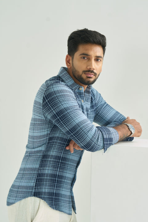 Graphic Blue Checks