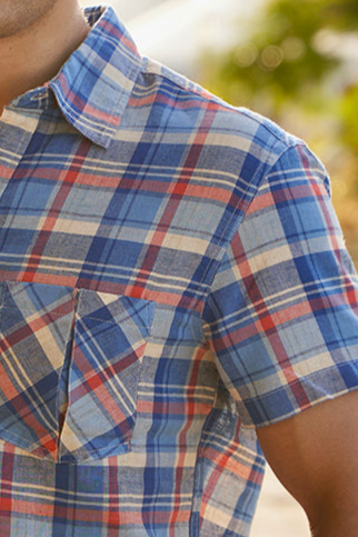 Multi Colour Checks 100% Cotton Shirt