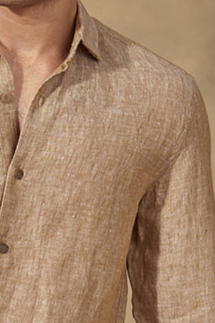 Warm Khakhi Linen Shirt