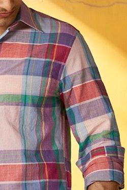 Faded Pink Checks 100% Cotton Shirt