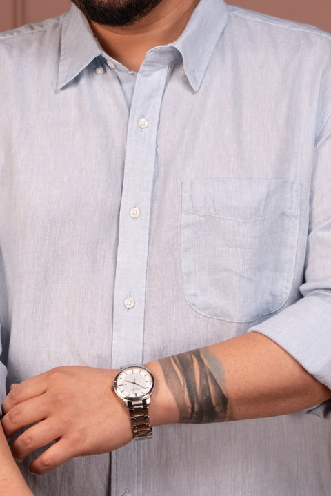Lake View Linen Shirt Size Inclusive - (Up to 5XL)