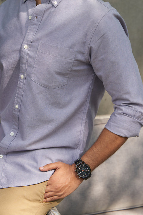 Lavender Oxford Shirt