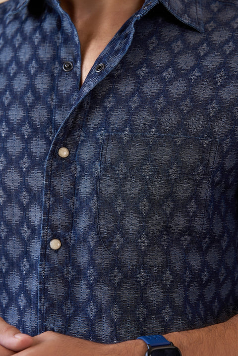 Denim Jacquard Shirt