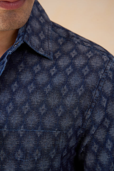 Denim Jacquard Shirt