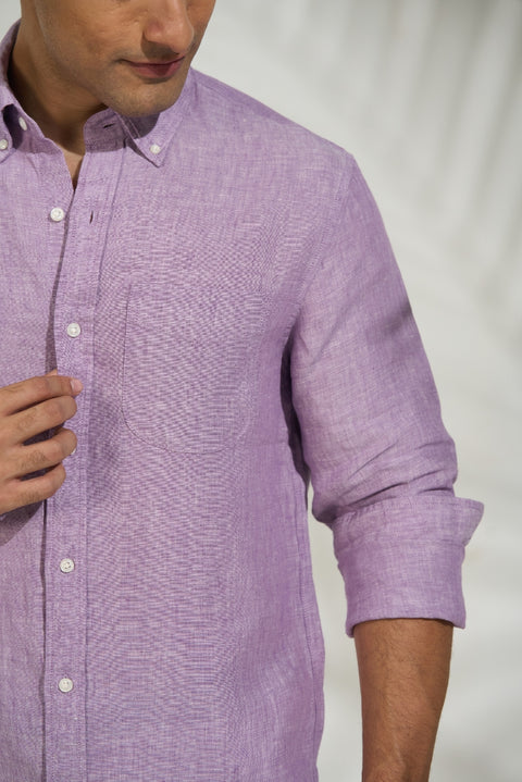 Lavender Linen Shirt