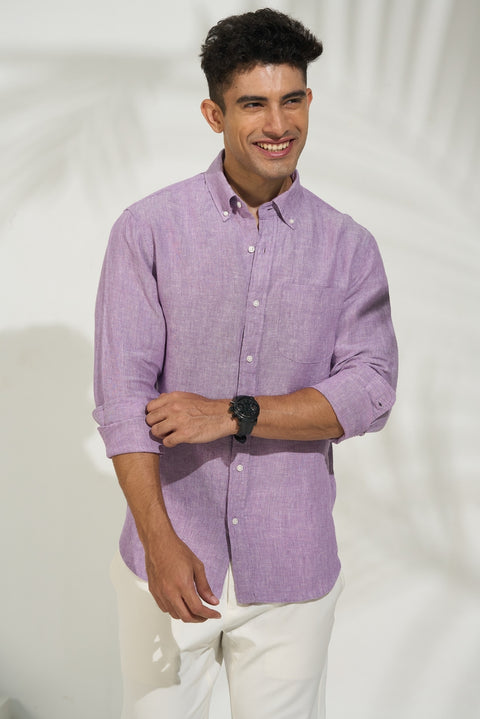 Lavender Linen Shirt