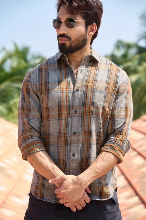Smoky Sunrise light weight flannel shirt
