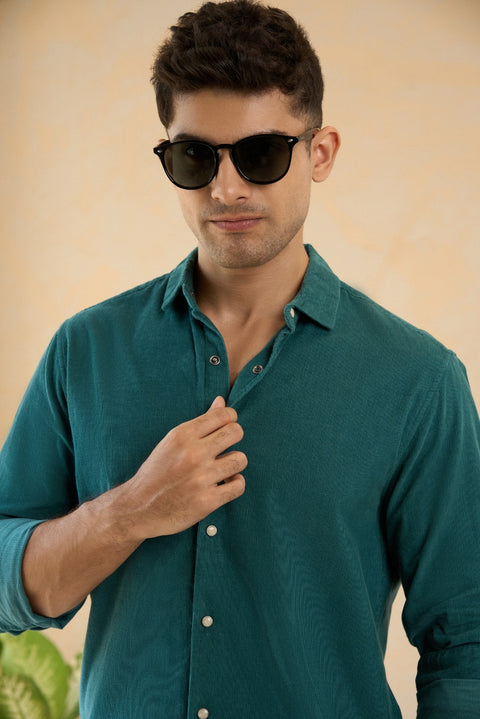 Teal Corduroy Premium Shirt