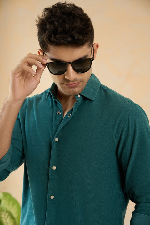 Teal Corduroy Premium Shirt