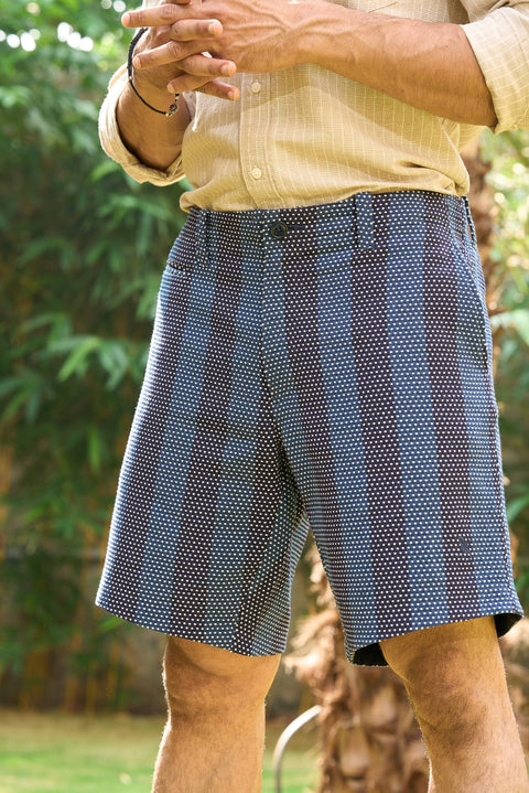 Nautical Weave Stripe Shorts