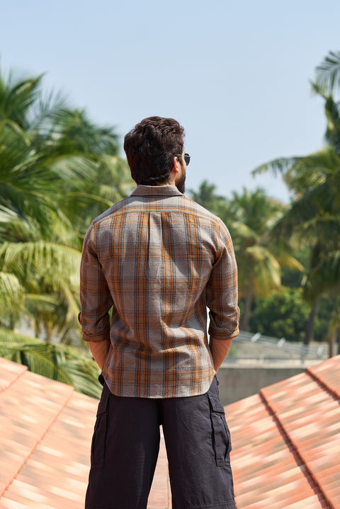 Smoky Sunrise light weight flannel shirt