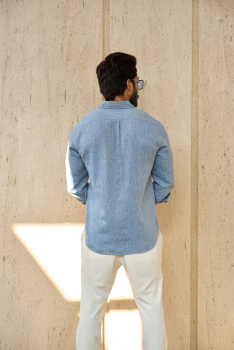 Double Pocket Herringbone Shirt