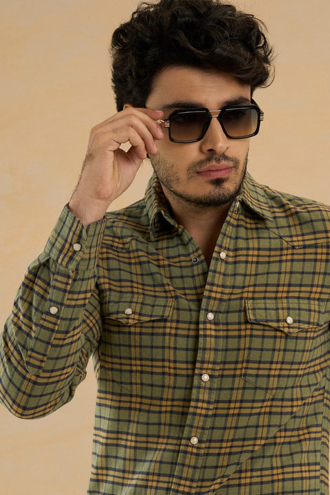 Forest Haven Snap Buttons Flannel Shirt