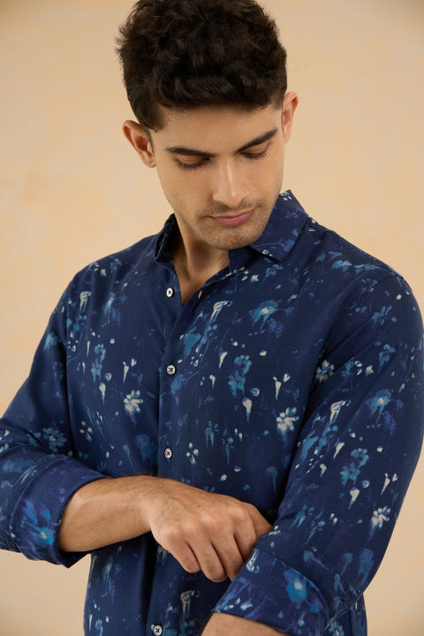 Printed Modal shirt