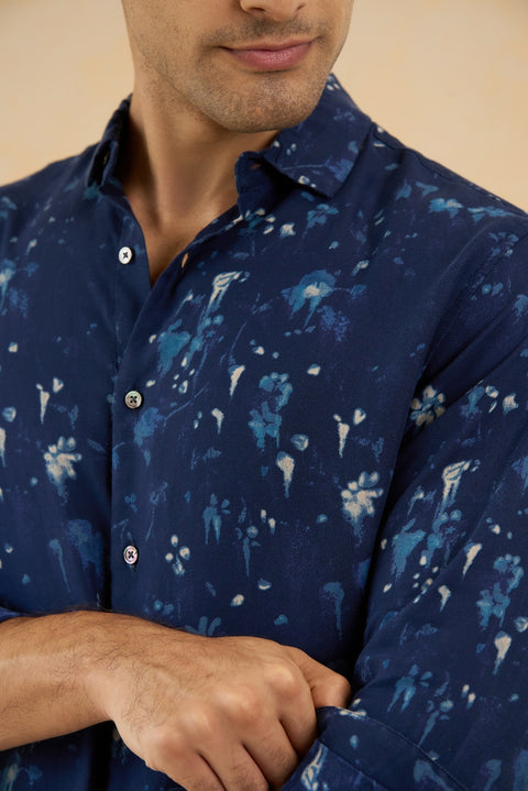 Printed Modal shirt