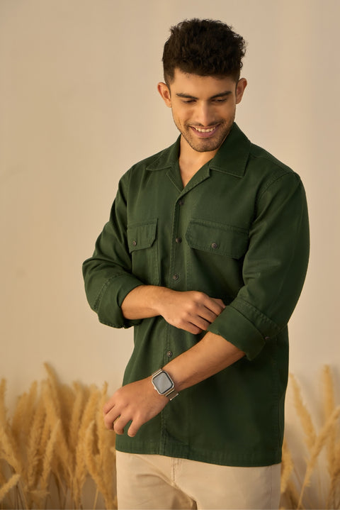 Green 100% Cotton Shirt