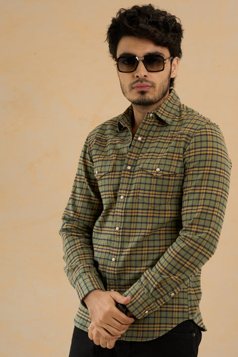 Forest Haven Snap Buttons Flannel Shirt