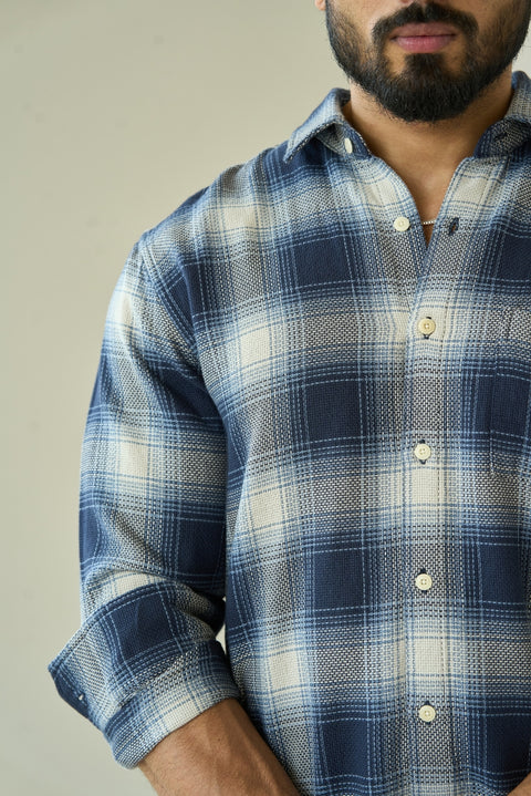 Blue Sky Plaid shirt in cotton