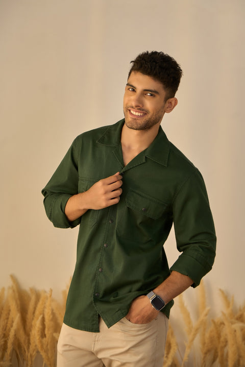 Green 100% Cotton Shirt