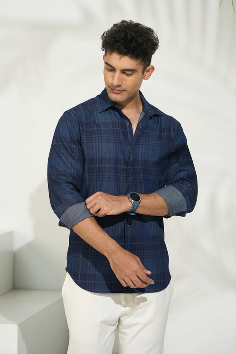 Denim Snap Button Shirt