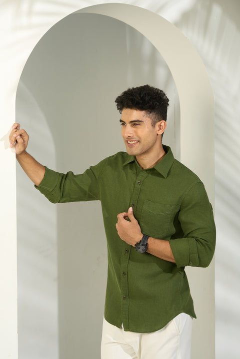 Forest Vale Linen Shirt