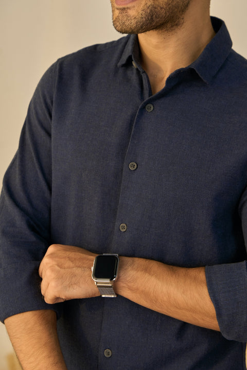 Dark Blue Sustainable Heather Shirt