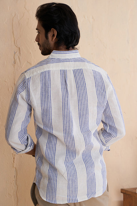 Sky Line 100% Linen Shirt