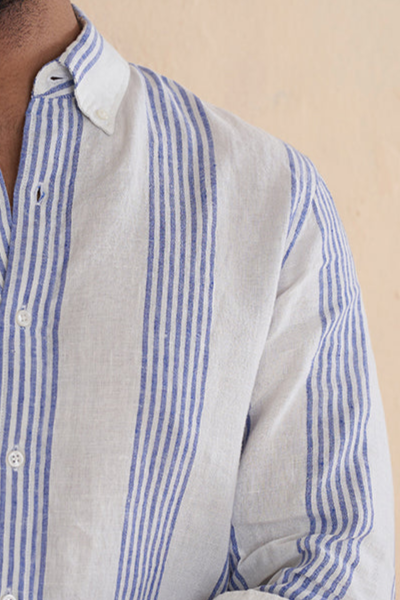 Sky Line 100% Linen Shirt