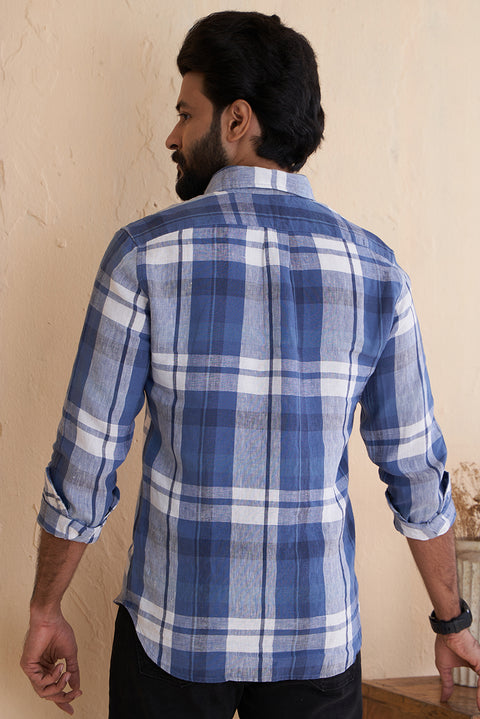 Linen Shirt In Checks