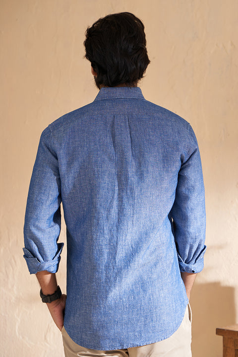 Indigo Linen Shirt