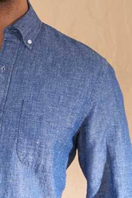 Indigo Linen Shirt