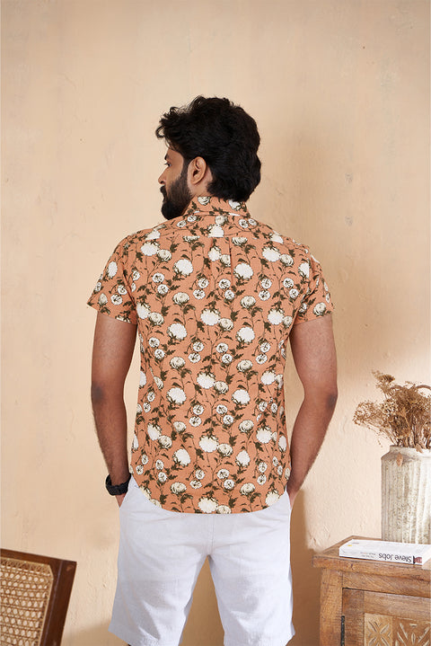 Weekend Printed Shirt In Cotton Linen