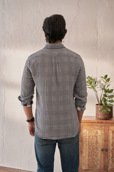 Mini Checks Double Fabric Shirt