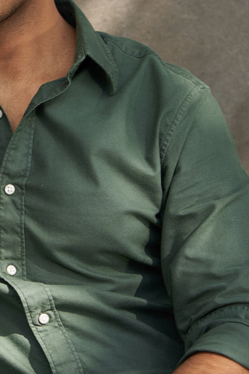 Basil Green Oxford Shirt