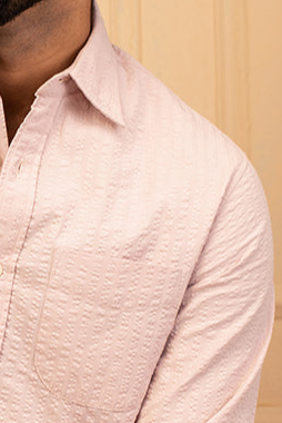 Pale Pink Cotton Shirt