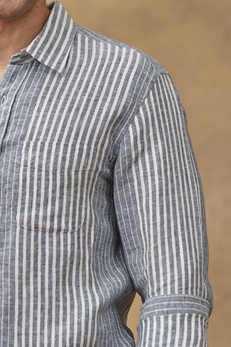 Engineer Stripes In Linen